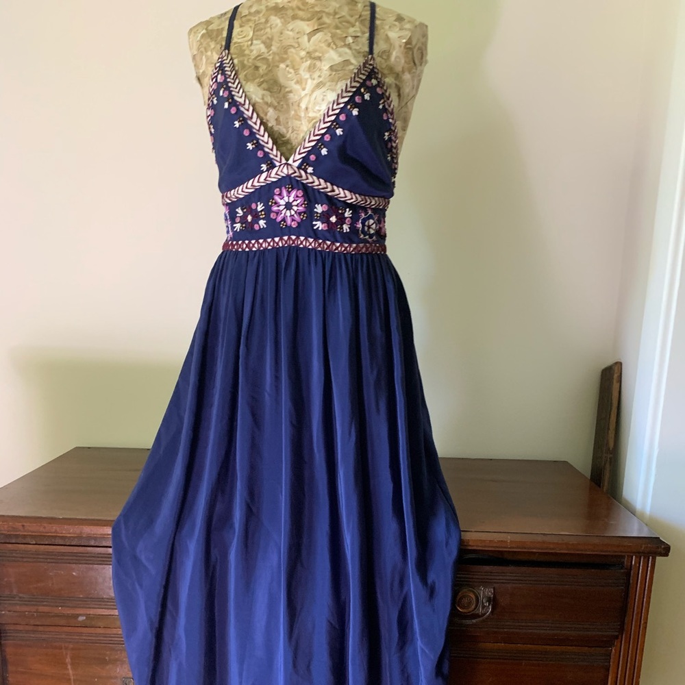 Anthropologie Dallin Chase spaghetti strap maxi XS